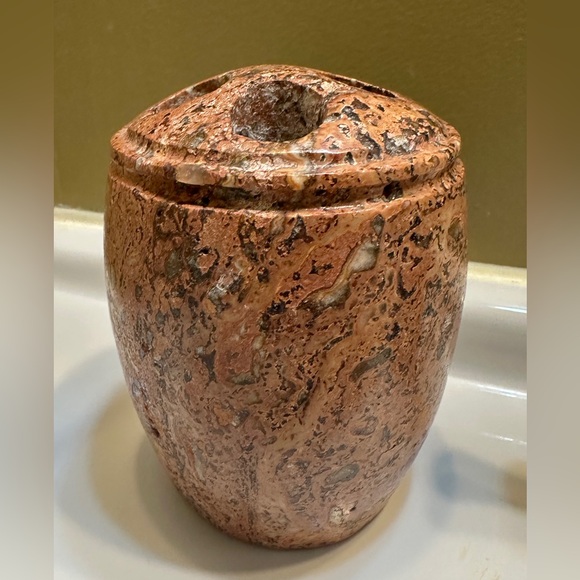 Waterstone Genuine Marble Toothbrush Holder - Picture 1 of 5